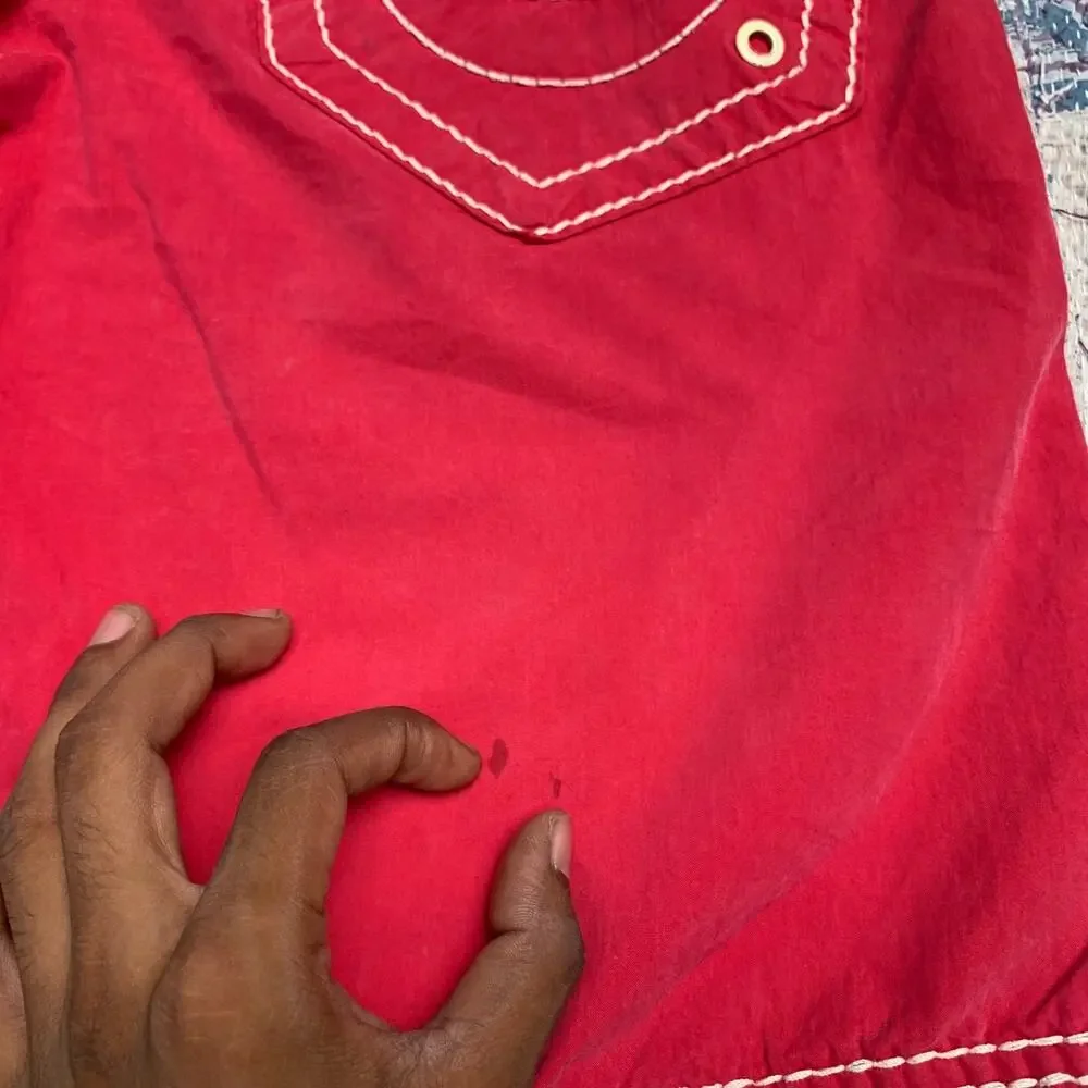 True Religion Red Size 33 Mens Big T Ricky Board Shorts Swim